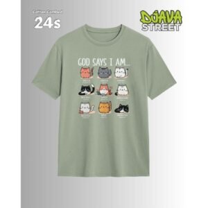 Kaos Rohani Kristen God Says I Am Special Chosen Loved Kaos Christian Cat Cute Bible Verse Cotton Combed 24s Unisex